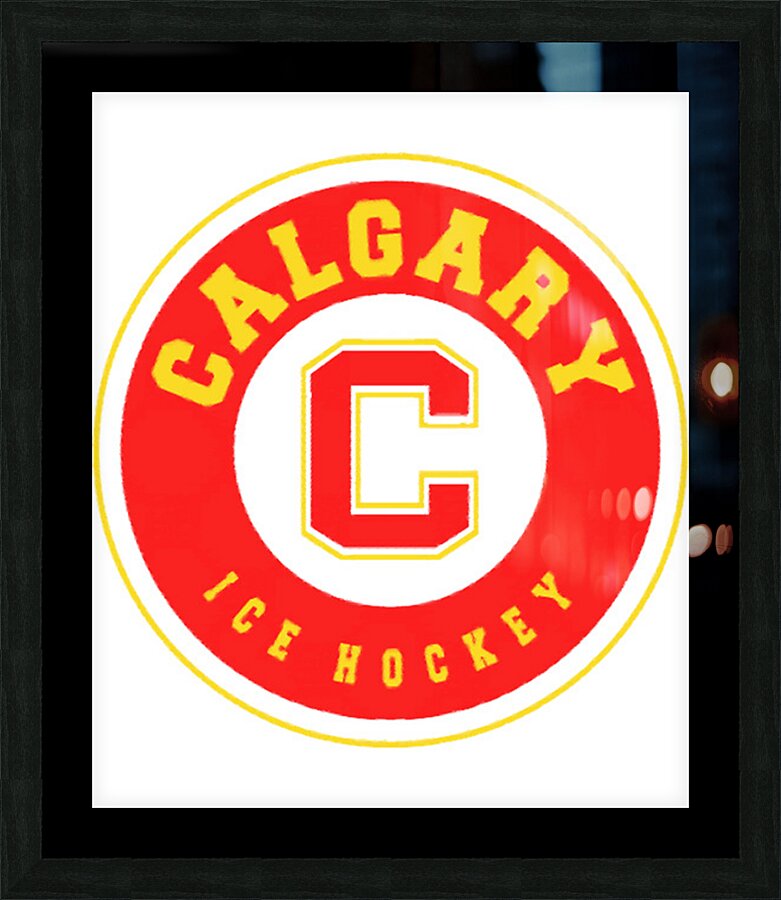 Calgary Flames 7 Picture Frame print