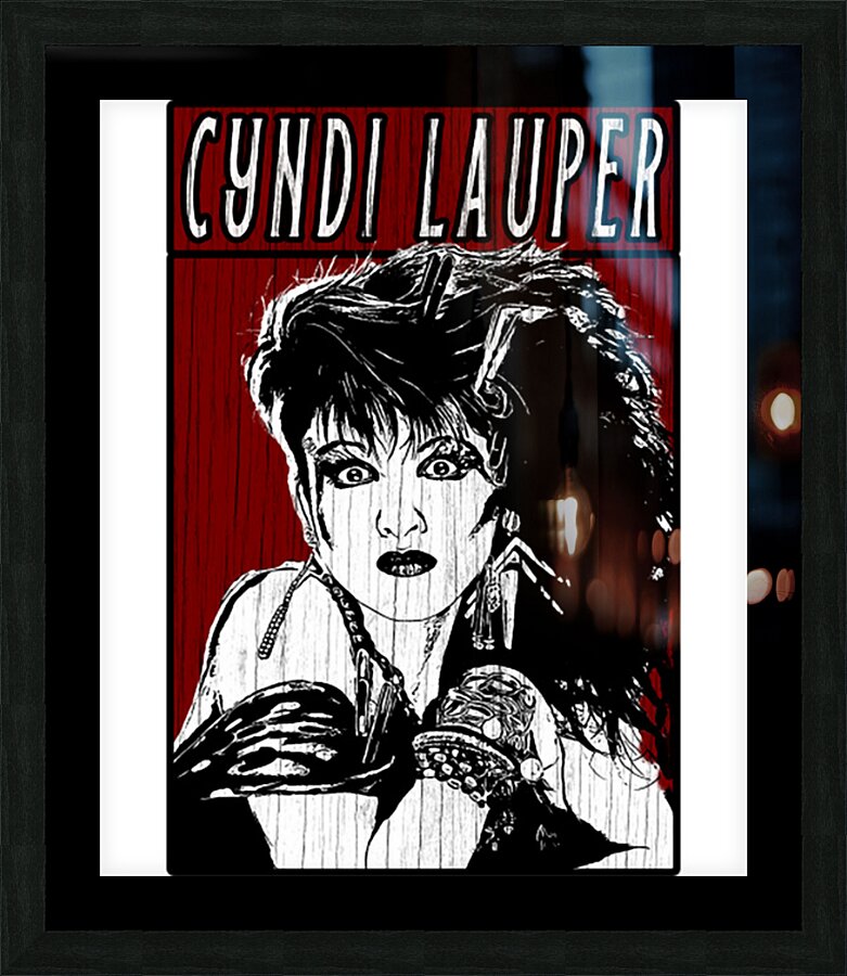 Cyndi Lauper 16 Picture Frame print