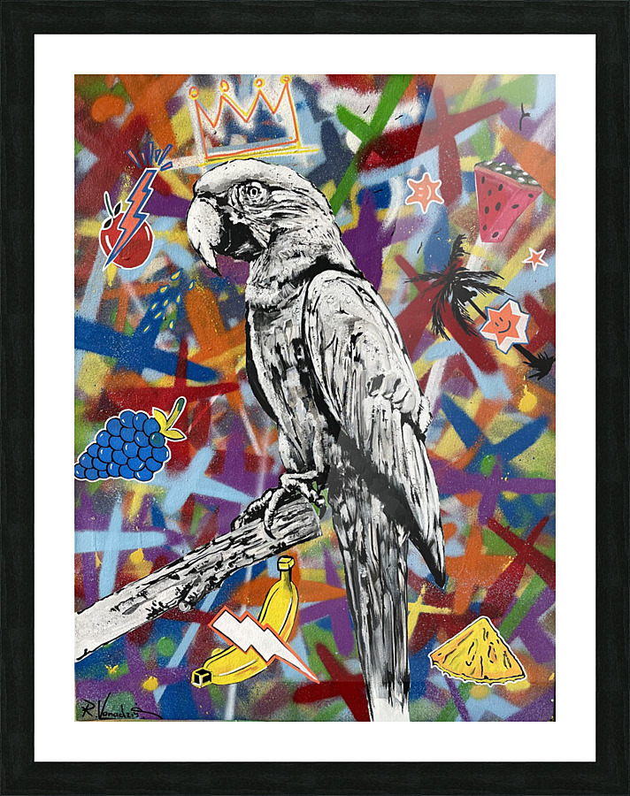 Parrots pleasure Picture Frame print