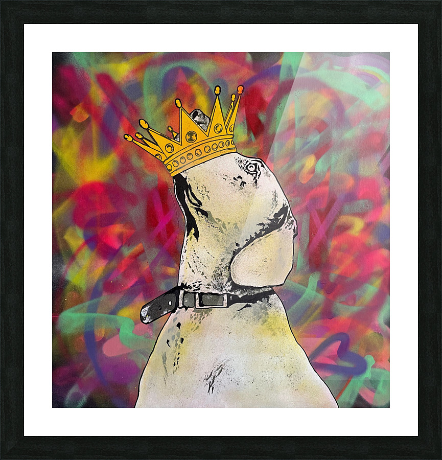 Space Dog Picture Frame print