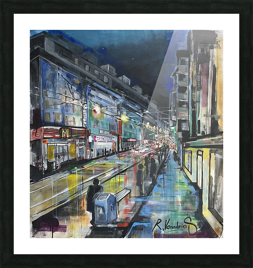 Night Walk Picture Frame print