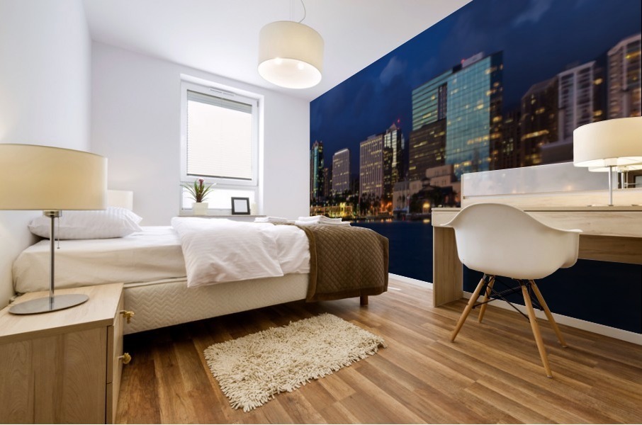 Honolulu Skyline Mural print