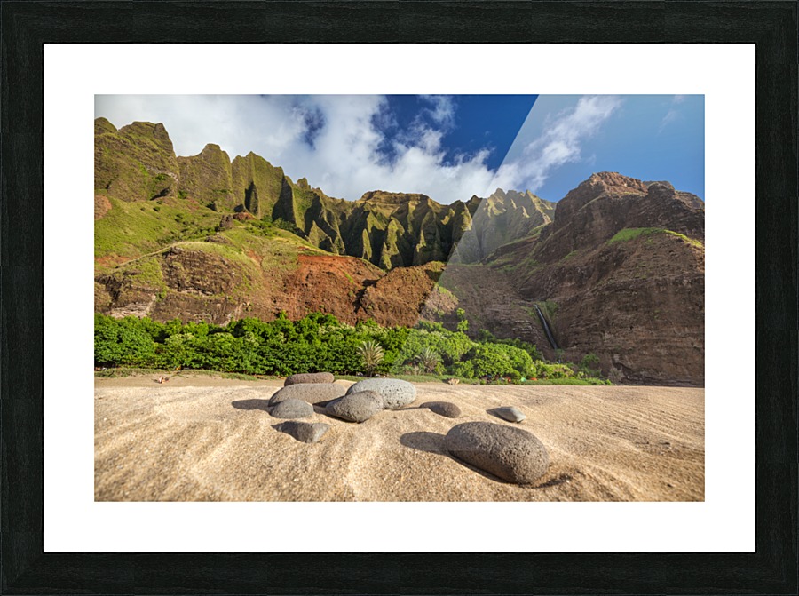 Kalalau Rocks Picture Frame print