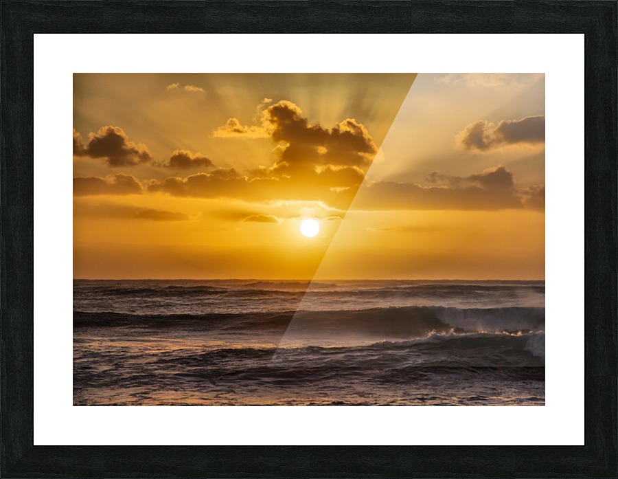 Oahu Sunset Picture Frame print