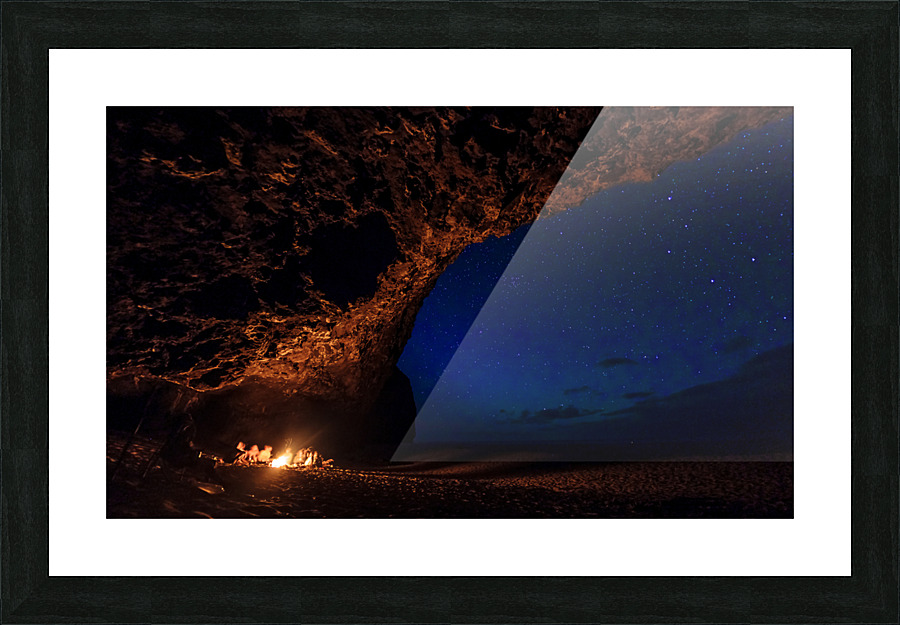 Napali Cave Picture Frame print