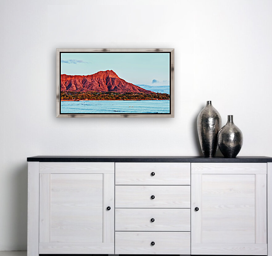 Diamond Head at sunset Reproduction