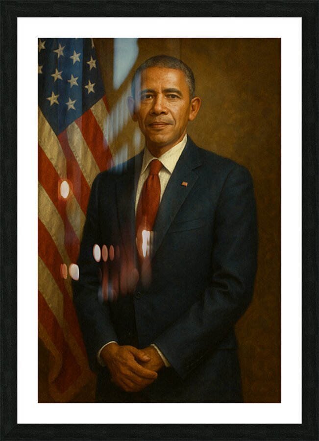 Barack Obama Picture Frame print