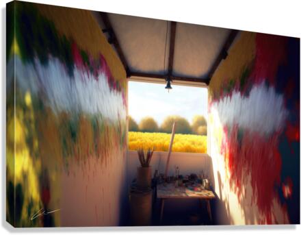 Art Studio in Weat Feild Canvas Print