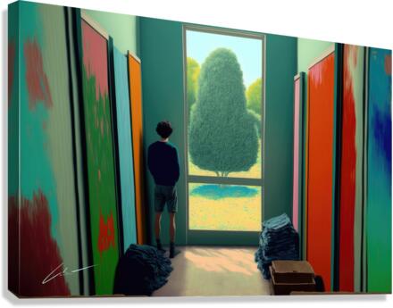 Laundry Day at Hostel Canvas Print