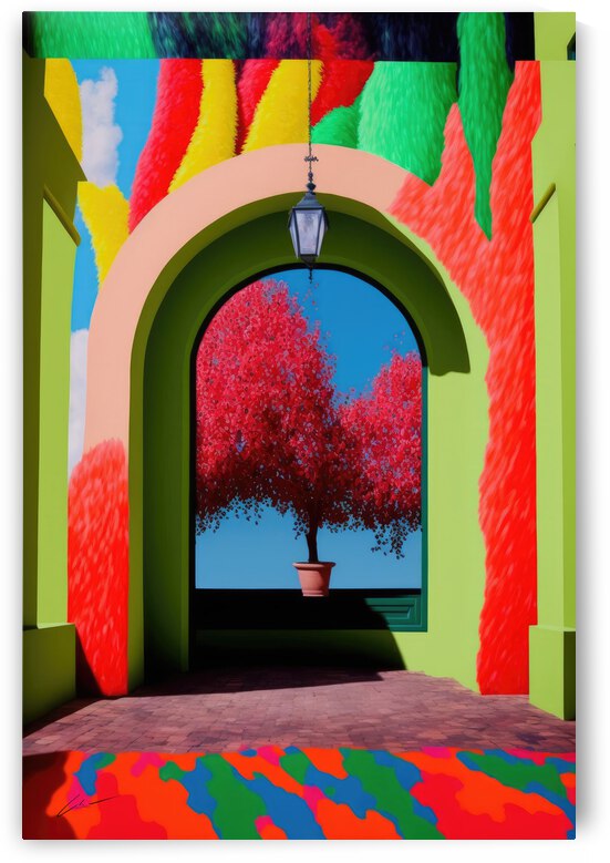 Pink Tree Sunny Day by Christopher Rousseau Villella