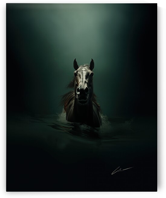 Aqua Equus: Horse in water by Christopher Rousseau Villella