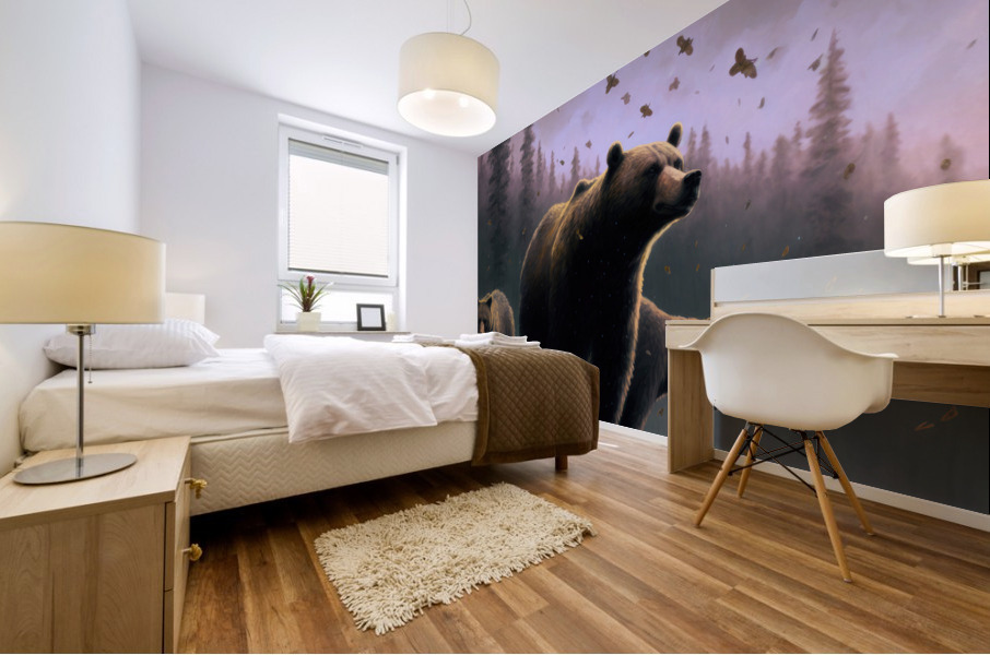 Three Bears Mural print