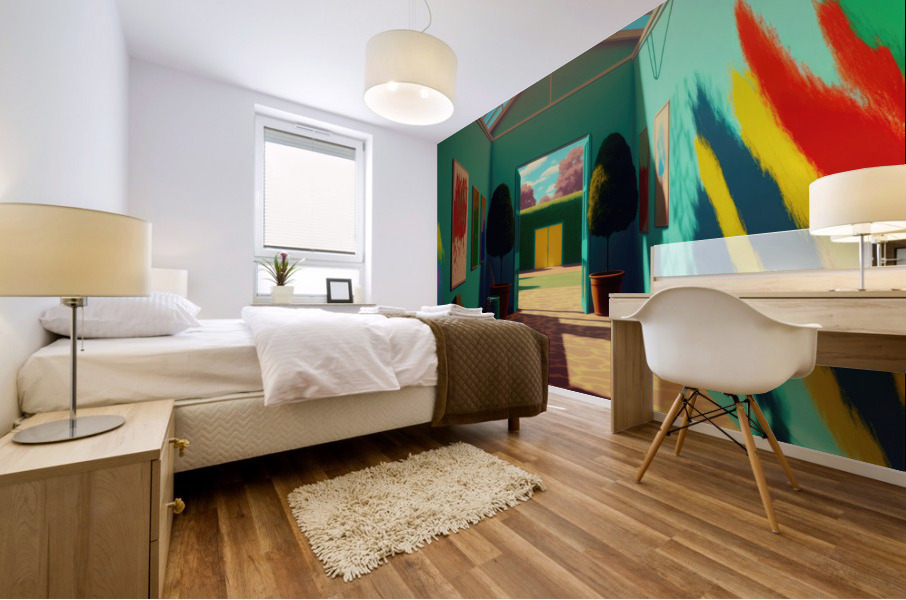 Yellow Doors Mural print