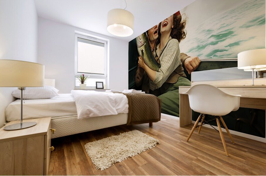 Catch and Cuddle Mural print