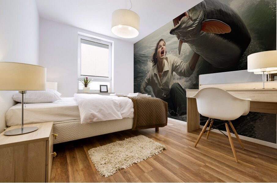 run away Mural print