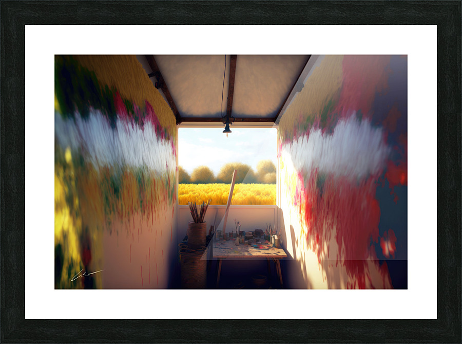 Art Studio in Weat Feild Picture Frame print