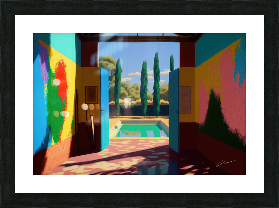 A Pool Picture Frame print