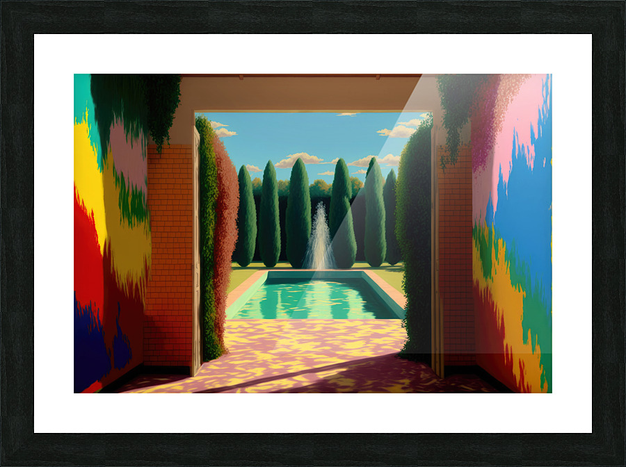 A Pool 2 Picture Frame print