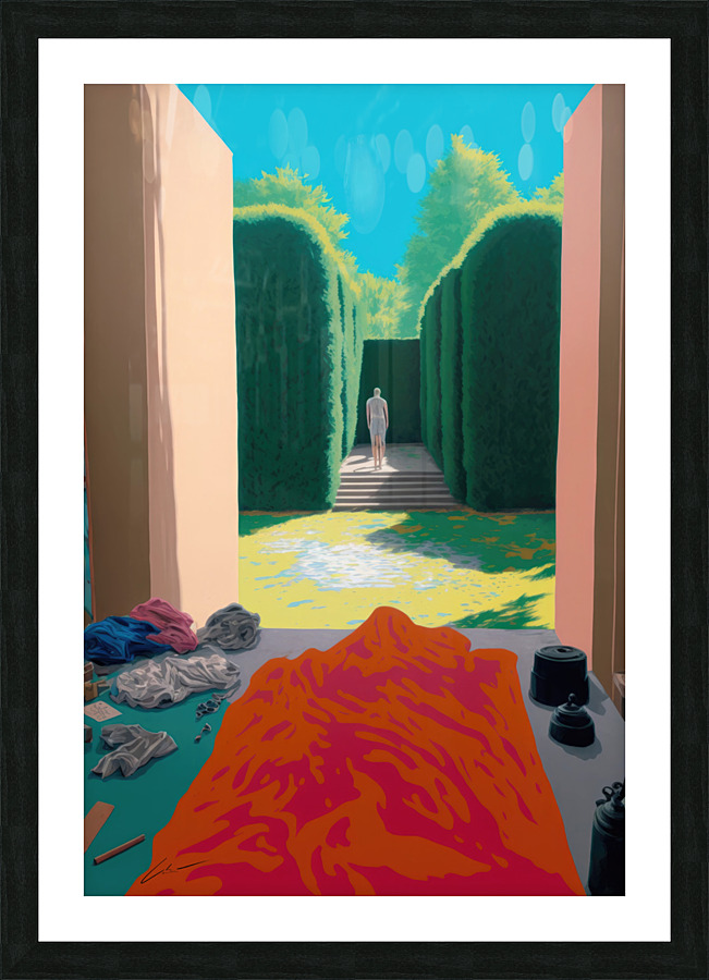 Rental Labyrinth Enterance Picture Frame print