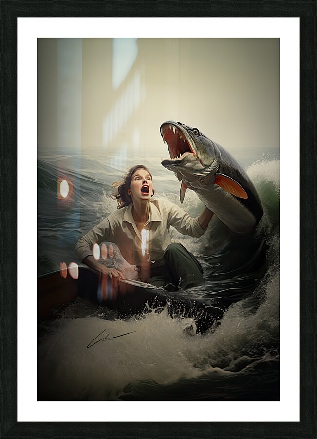 run away Picture Frame print
