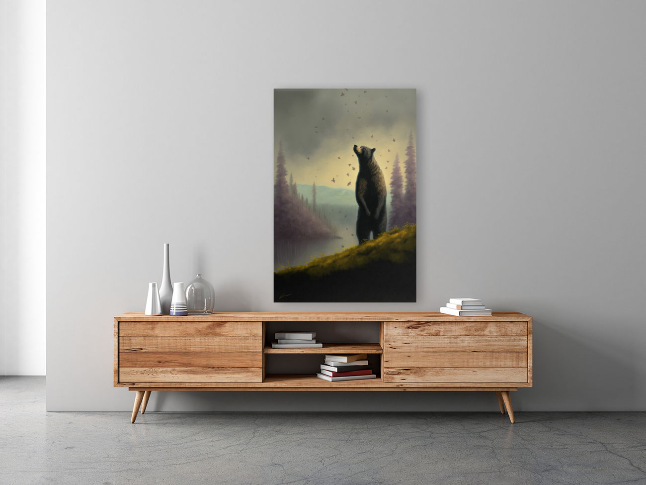 Bear on a Hill Reproduction