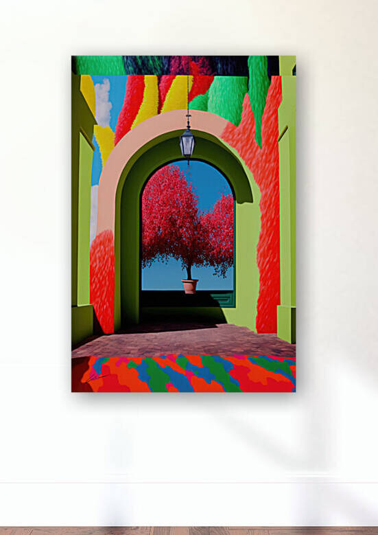 Pink Tree Sunny Day by Christopher Rousseau Villella