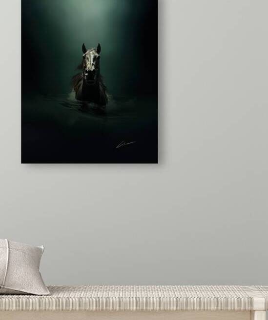 Aqua Equus: Horse in water by Christopher Rousseau Villella