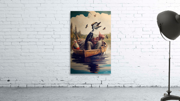 Loon in a Boat Wall Preview