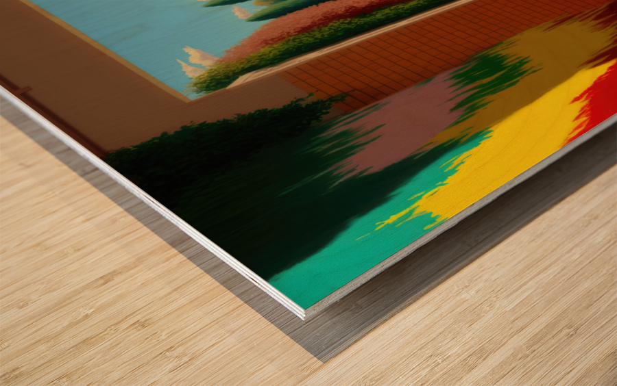 A Pool 2 Wood print