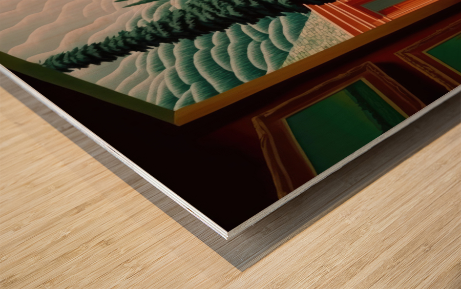 Timber Lodge Wood print
