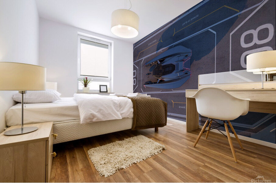 To Scale Mural print