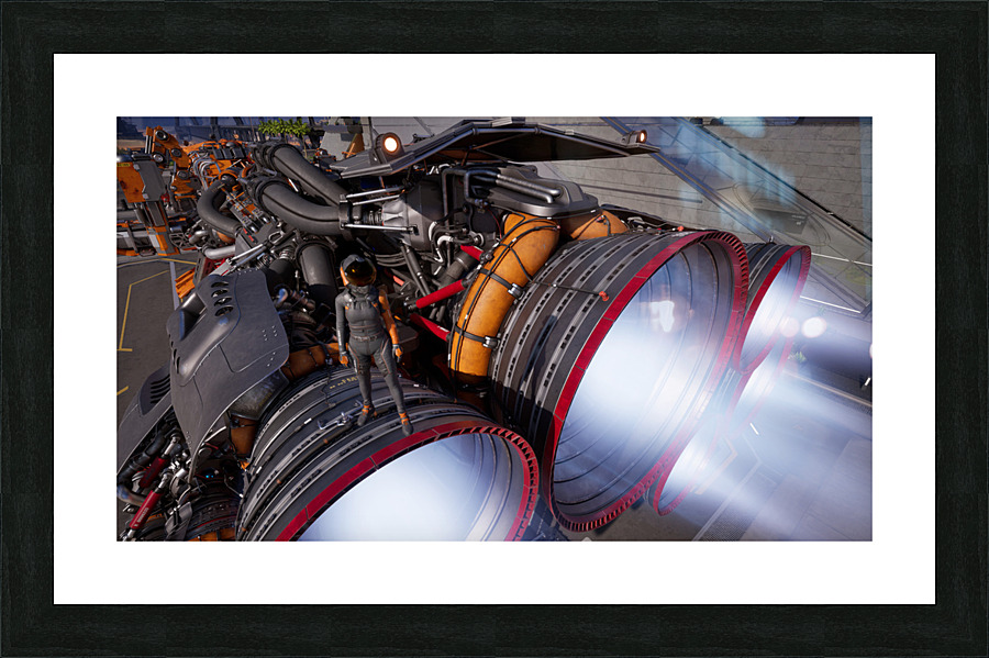 Packlite Engine Test 1 Picture Frame print