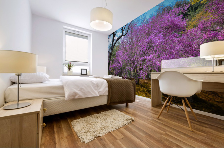 Temple Violets 2 Mural print