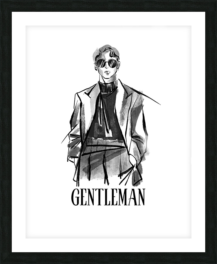 Gentlemen  Picture Frame print