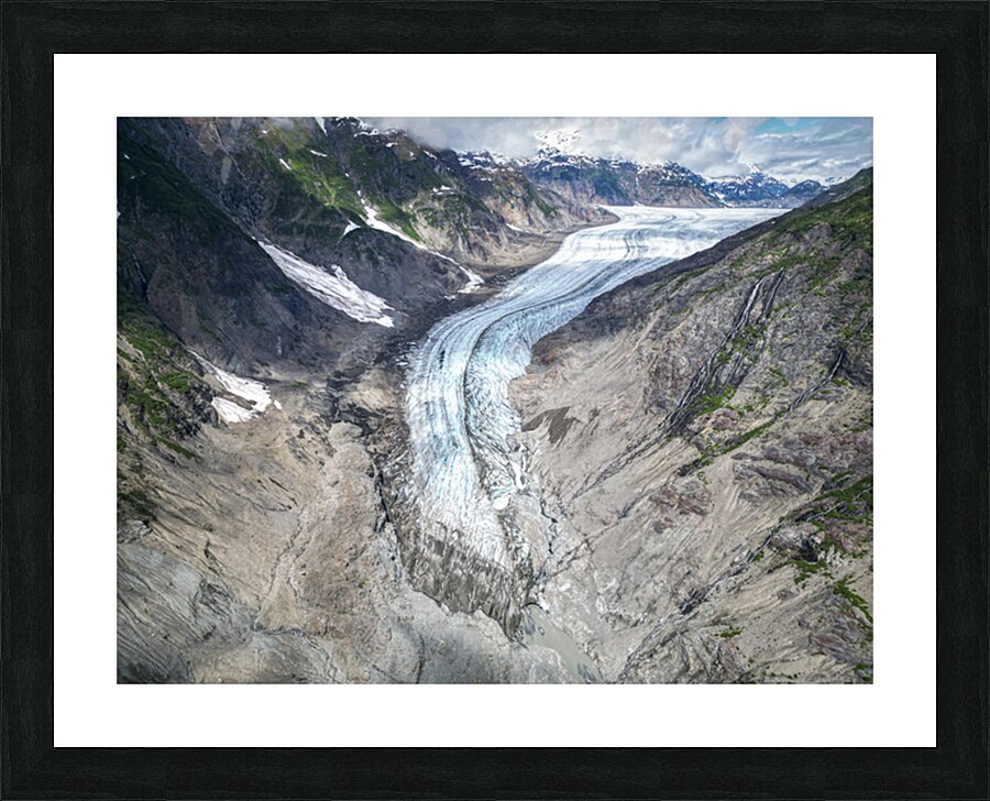 Salmon Glacier Picture Frame print