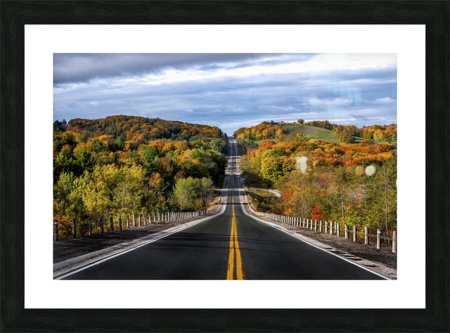 Autumn Drive Picture Frame print