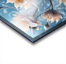 frozen rounded flowers Acrylic print