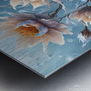 frozen rounded flowers Metal print