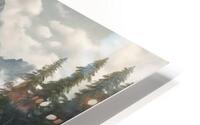 Breathtaking mountain range with a clear  HD Metal print