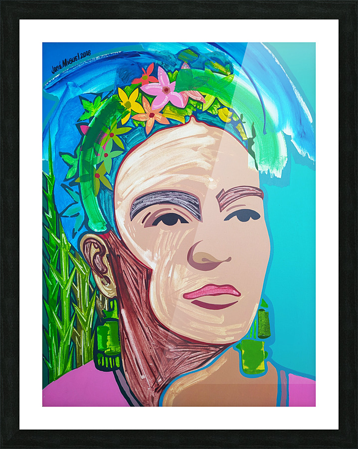 Frida nude  Picture Frame print