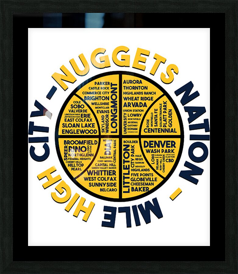Denver Nuggets 5 Picture Frame print