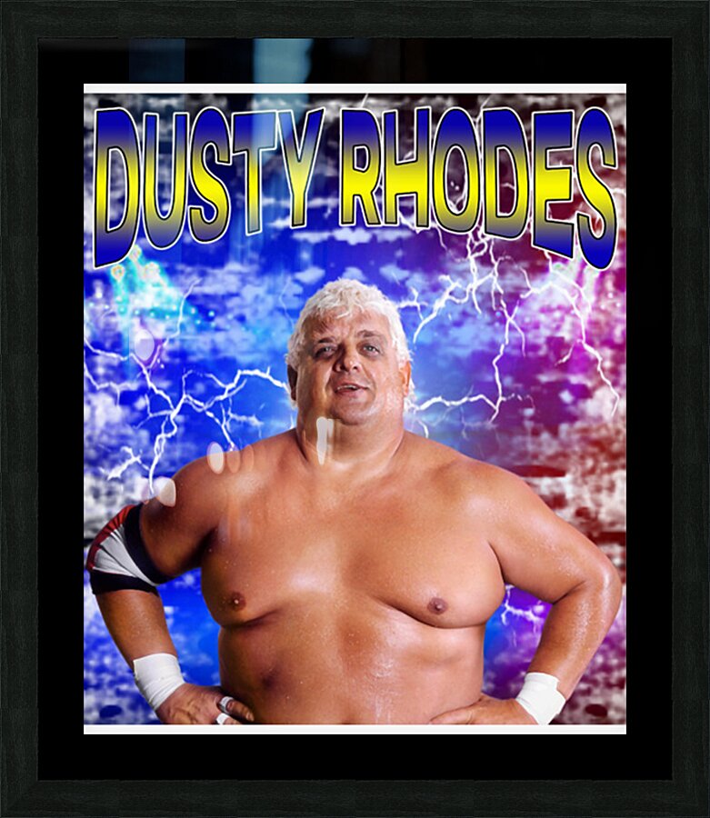 Dusty Rhodes 27 Picture Frame print