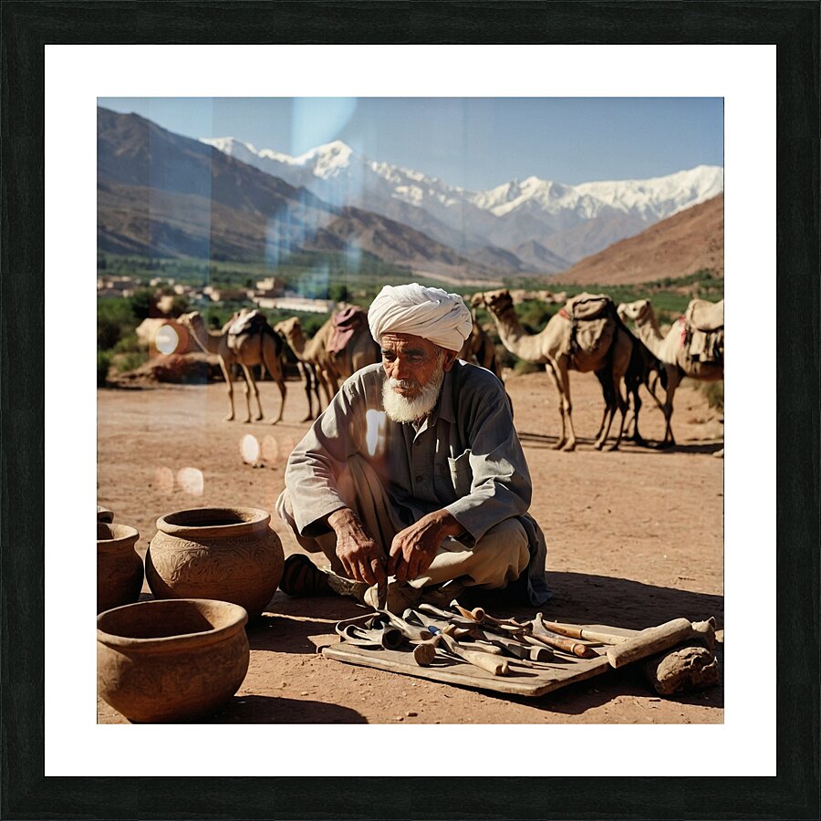 The great man  Picture Frame print