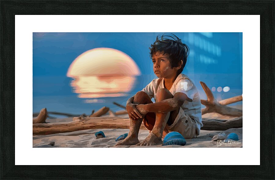 LONELY BOY Picture Frame print