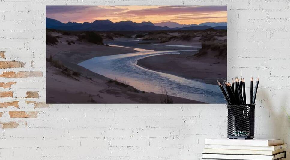 the desert river by BESTOF