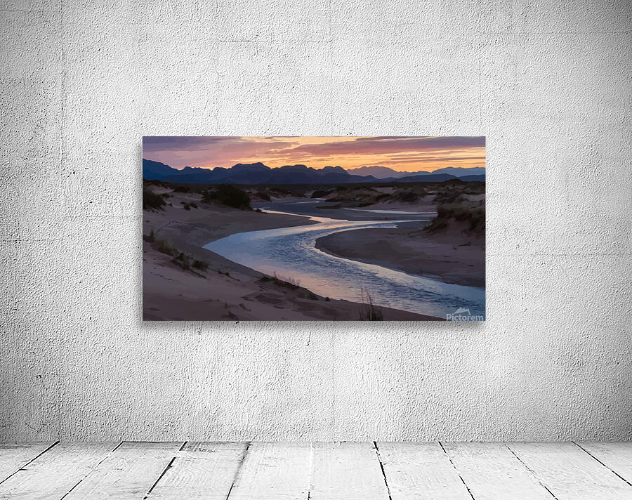 the desert river Wall Preview