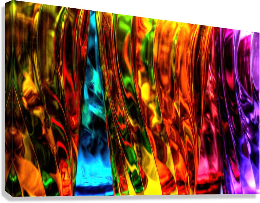 Multicolored Glass   Abstract Canvas Print