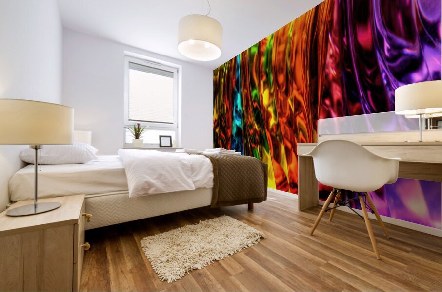 Multicolored Glass   Abstract Mural print