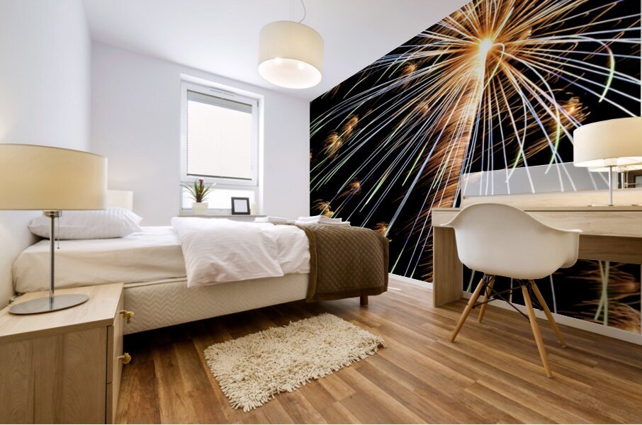 Fireworks in the Wind Mural print