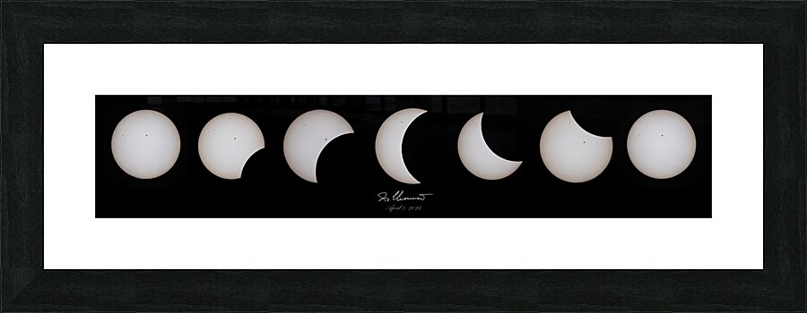 Solar Eclipse 2024 04 08 Picture Frame print